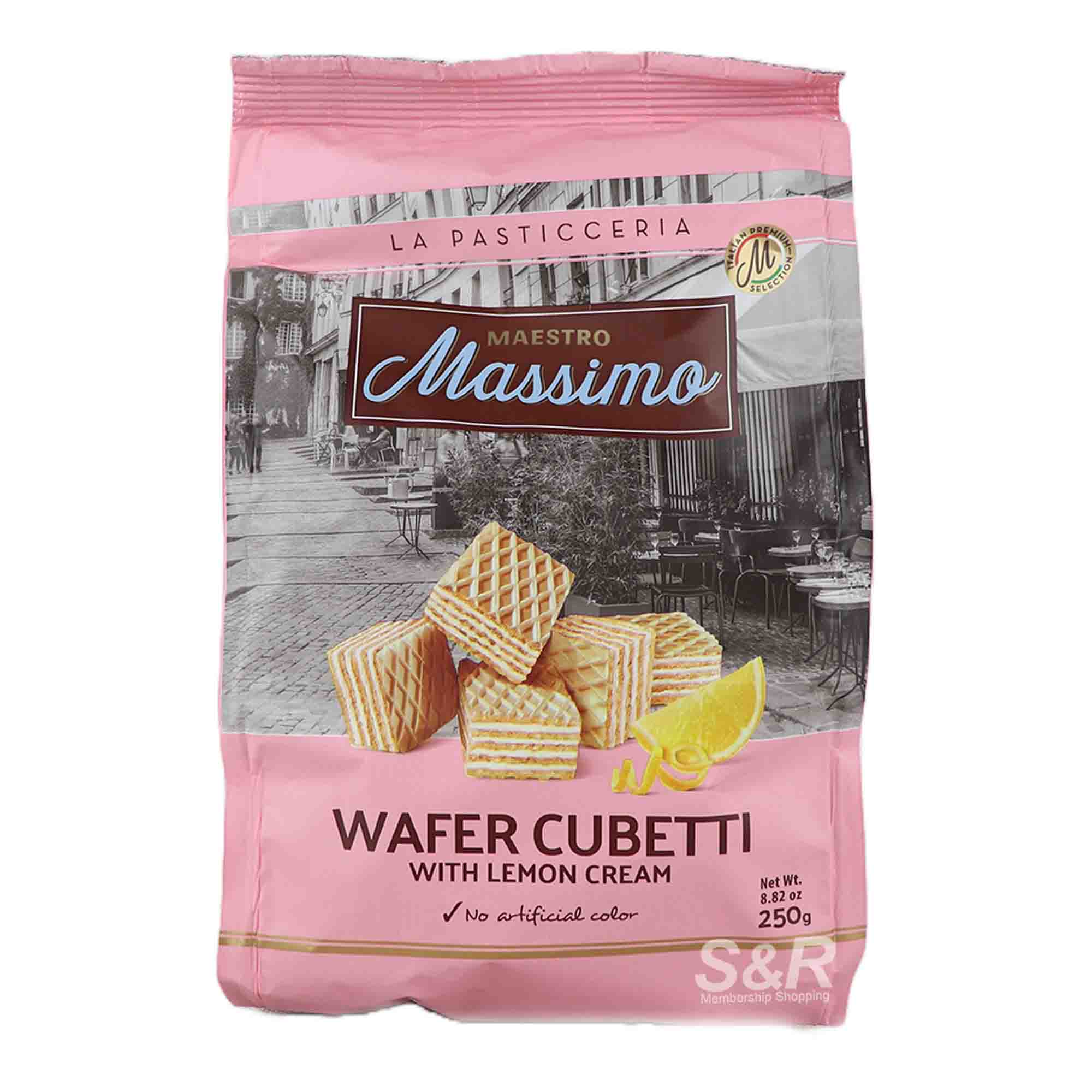 Maestro Massimo Lemon Cream Wafer Cubes 250g